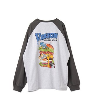 WEGO VISIONジャンクフードラグランLST ライトグレー