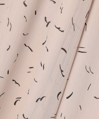 自由区 【XSサイズ～/洗える】ドローイングタッチプリント ギャザースカート アイボリー系5