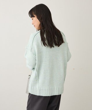 CRAFT STANDARD BOUTIQUE アウトリンキングミックスニットプルオーバー Light Blue