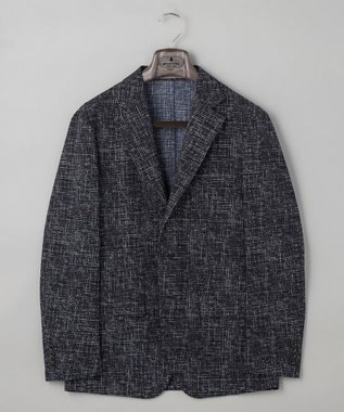 GOTAIRIKU 【吸汗速乾/シワになりにくい/ストレッチ/通気性】クールマックスサッカー シャツジャケット ネイビー系8