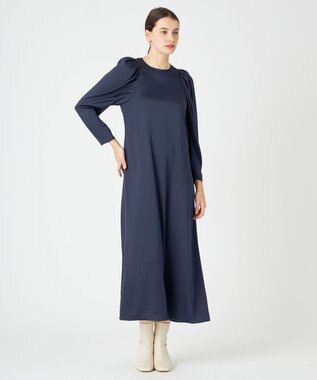 BEIGE， MABILLON / マトンスリーブドレス Navy