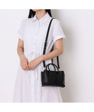 UNBILLION カシュカシュ cachecache / シボフェイクレザー2wayミニバッグ
