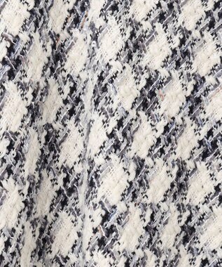 ANY SIS L パフィツイードミディ スカート アイボリー系