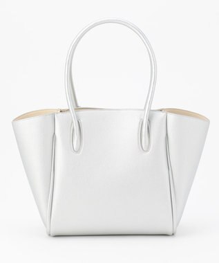 J.PRESS LADIES 【3点セット・A4サイズ収納可】クラシック マトリョーシカ トートバッグ シルバー系