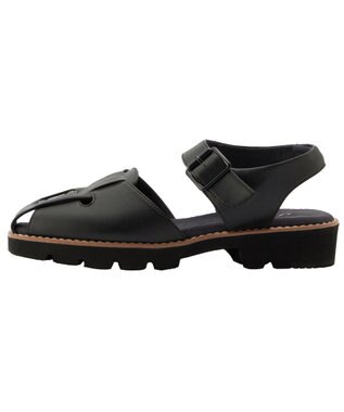 ASICS WALKING ペダラ ソフトラギッドサンダル レディース 2E ブラック系