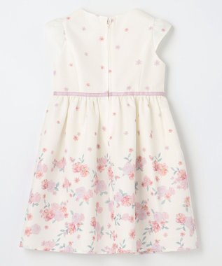 ANY KIDS フラワープリントワンピース エクリュ