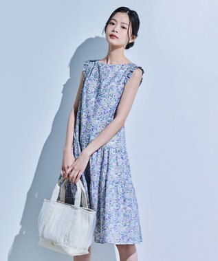 TOCCA GATHER TULLE TOTE キャンバストート アイボリー系