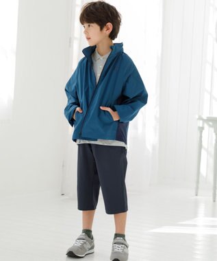 J.PRESS KIDS 【140-170cm】ポリエステルウェザークロス ブルゾン ダルブルー系