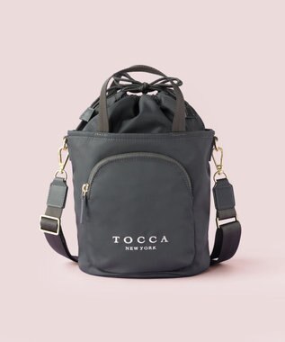 TOCCA 【WEB＆一部店舗限定】【撥水・環境に優しい素材】COLLINA BUCKETBAG バケットバッグ グレー系