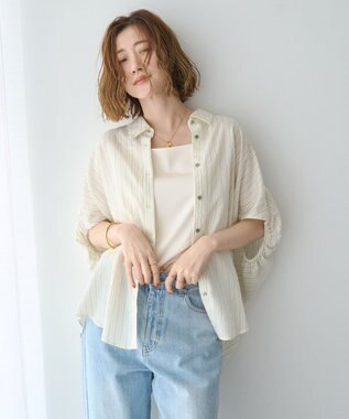 YECCA VECCA ストライプ柄シャツ