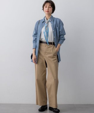 23区 L 【Oggi9月号掲載/洗える】ストレッチギャバ チノ パンツ ベージュ系