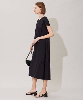 ICB 【接触冷感・UVカット・速乾・洗える】マットスキューバ ワンピース ブラック系