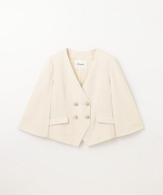 GRACE CONTINENTAL ケープスリーブジャケット ベージュ