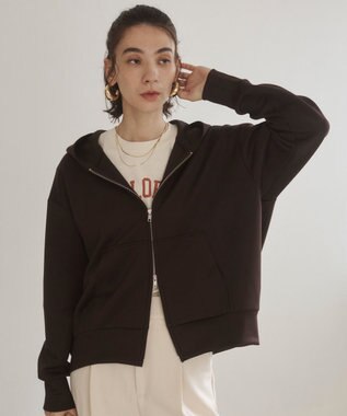 WEGO 【ANGIE VINTAGE】ダンボール ダブルジップパーカー フーディー ブラウン