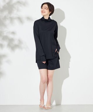 HELLY HANSEN 【UVカット・耐海水・耐塩素】ロングスリーブシャルムラッシュガードハイネック ブラック