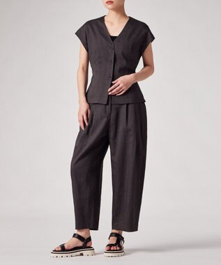 Paul Smith レーヨンリネン Vネックジレ ダークブラウン