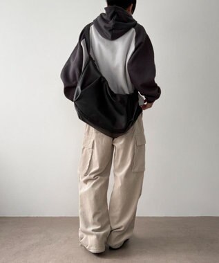 WEGO 【ユニセックス着用ITEM】タックポケットBIGショルダー ブラック