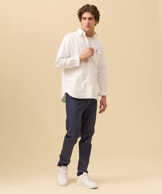 J.PRESS MEN 【IVY SHIRTS / 8色展開】オックスフォードオーバル シャツ /B.D. ホワイト系