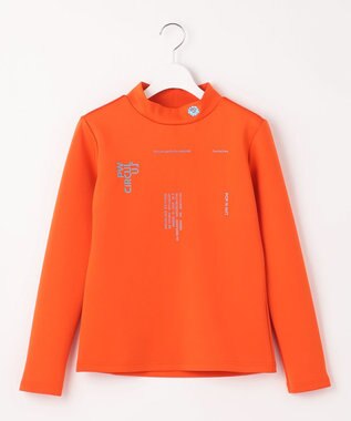 PW CIRCULUS 【イージーケア / 軽量 / 一枚でサマになる】【WOMEN】ロゴモックネック オレンジ系