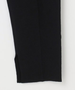 自由区 【洗える/セット可】レーヨンストレッチ テーパードパンツ ブラック系