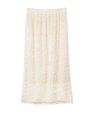 Green Parks armonia.シャギースカート Ivory