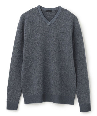 JOSEPH HOMME ライトアムンゼン　Ｖネックニット ネイビー系