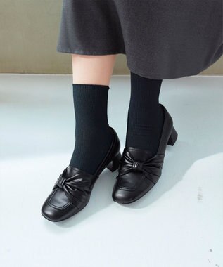 Tiaclasse 【安田美沙子さん着用】リボンローファー ブラック