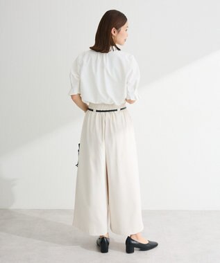 Green Parks タックショートスリーブブラウス Off White