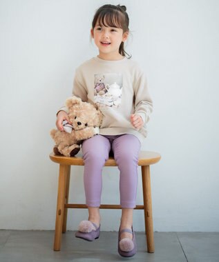 ANY KIDS 【春まで主役】フォトプリントトレーナー グレージュ