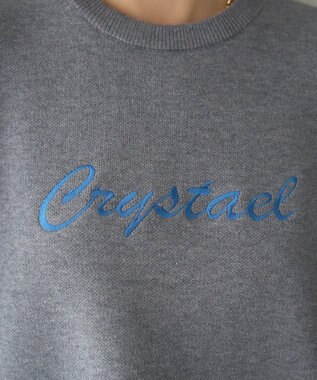 YECCA VECCA 刺繍ロゴニット Gray