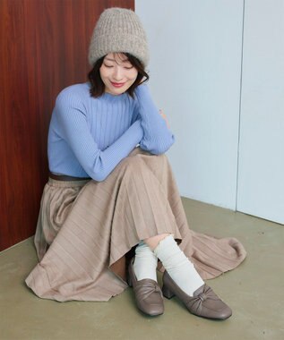 Tiaclasse 【安田美沙子さん着用】リボンローファー モカ