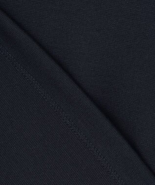 ANY SIS 【洗える】異素材コンビネジリパフ袖 プルオーバー ネイビー×ネイビーストライプ