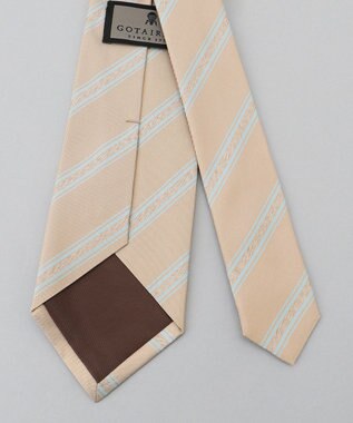 GOTAIRIKU Fermo Fossati_レジメンタル ネクタイ ベージュ系1