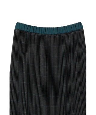 CRAFT STANDARD BOUTIQUE 配色チェックプリーツスカート Check Black