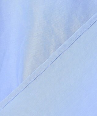 ICB セシェシルキーローン フレンチスリーブボウタイブラウス スカイブルー