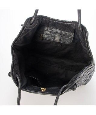 UNBILLION ピークスピーク PEAKS PEAK / 牛革レザーメッシュトートL ブラック