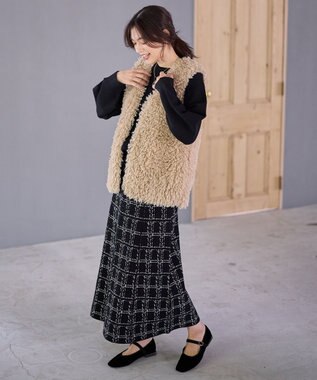 ANY 【手洗い可】カールボアジレ ベージュ