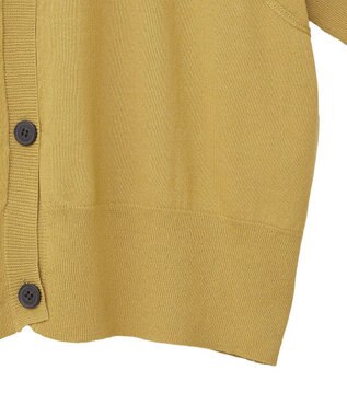 Green Parks 刺繍コードＶネックカーディガン Yellow