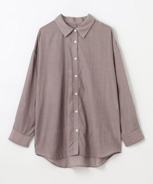 ANY L シアーシャツブラウス モカ