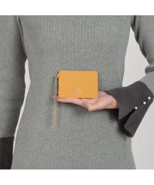 LANVIN en Bleu リュクサンブールカラー 単パスケース マスタード