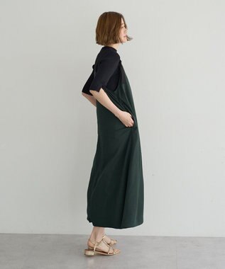 YECCA VECCA ベルトストラップサロペット Dark Green