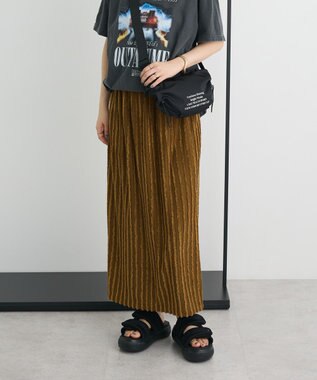 CRAFT STANDARD BOUTIQUE カットジャガードスカート Brown