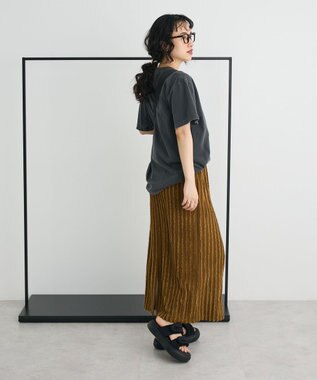 CRAFT STANDARD BOUTIQUE カットジャガードスカート Brown