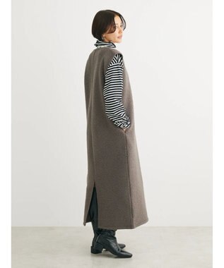 Green Parks ・ＥＬＥＮＣＡＲＥ　ＤＵＥ　ブークレＶネックジャンスカ Charcoal Gray