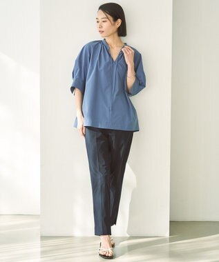 UNFILO FINE MOVE テーパードパンツ [WEB限定]ネイビー