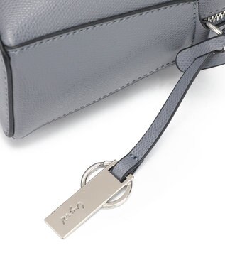style code 【Ungrid/アングリッド】【WEB限定商品】キーリングチャーム付　ミニショルダーバッグ ブルーグレー
