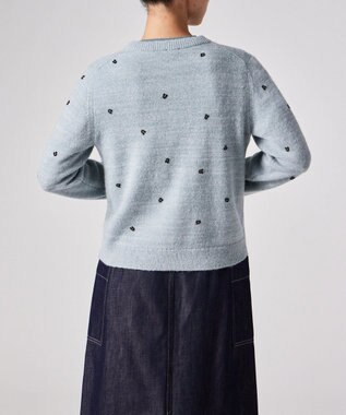 Paul Smith ホースシュー ビーズ カーディガン グレイッシュブルー