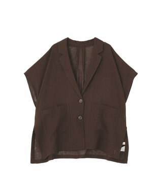 Green Parks メッシュポンチョジャケット Brown