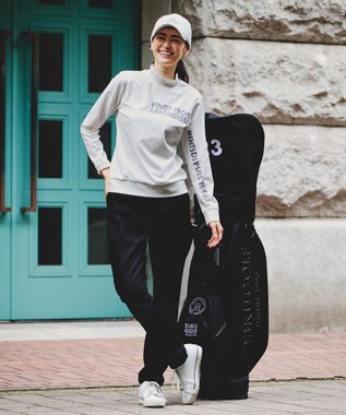 23区GOLF 【WOMEN】【ストレッチ】ハイパワーストレッチカルゼパンツ ブラック系