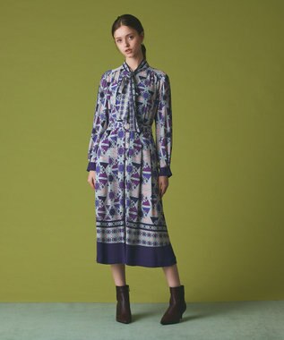 GRACE CONTINENTAL キカボウタイドレス パープル